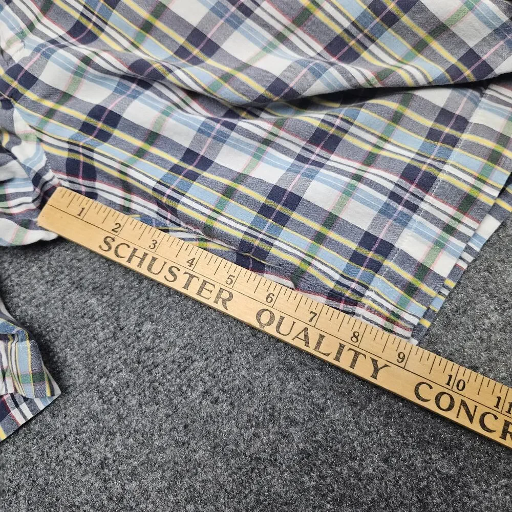 J Crew 34 Plaid Cotton‎ Shorts Multicolor Madras Preppy Summer Classic